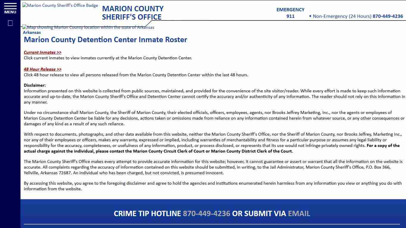Roster Choose - Marion County Sheriff AR