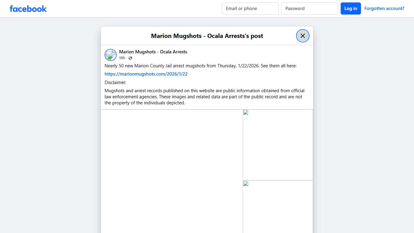 Nearly 50 new Marion... - Marion Mugshots - Ocala Arrests Facebook